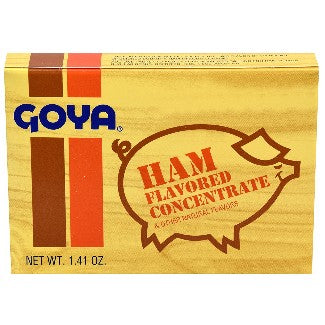Goya Ham Flavor Concentrate. 8 individual envelopes.  1.41 oz