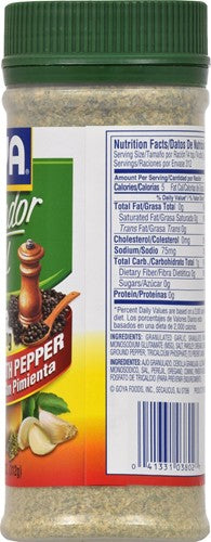 Goya Sazonador Completo with  Pepper 11 oz Pack of 2